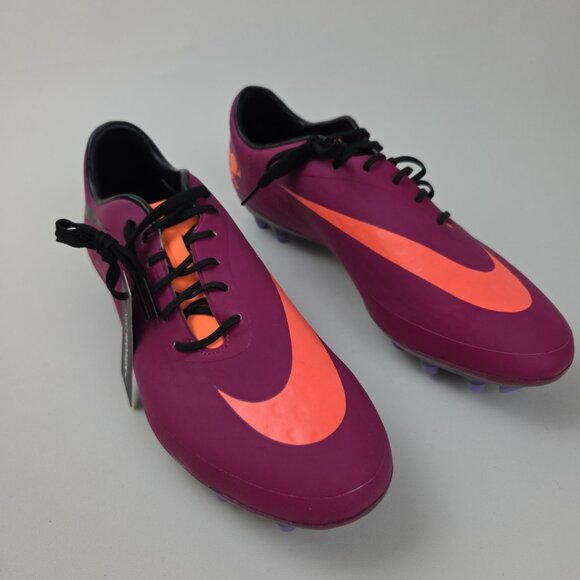 Nike Hypervenom Phatal FG Soccer Cleats Womens 8.5 Magenta Orange Football - Picture 2 of 16